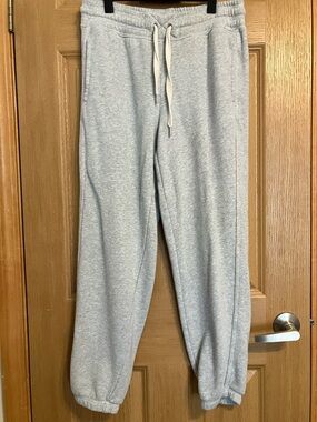 Aerie Classic Fit Light Gray Sweatpants with Drawstring